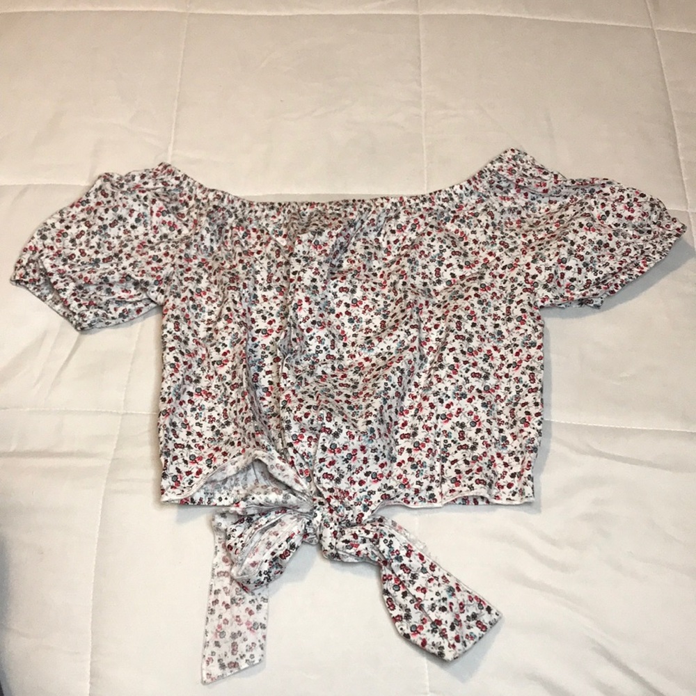 Off the shoulder crop top